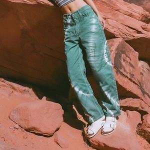 BDG Green Tie-Dye Jeans